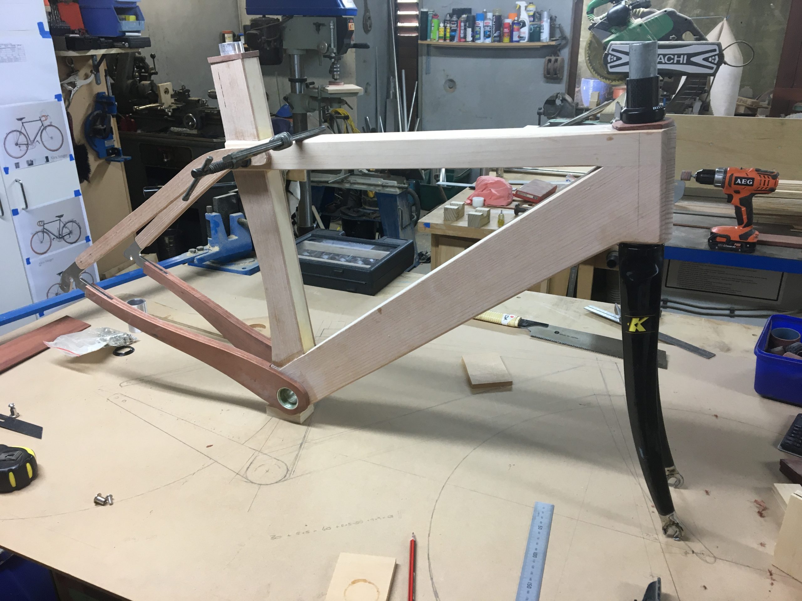 Build up of the Wooden Bike project